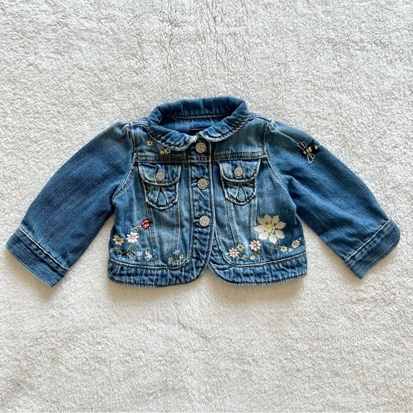 Gap Embroidered Denim Jacket - Picture 3 of 13